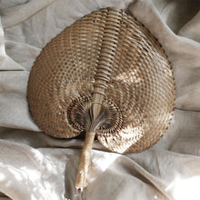 Load image into Gallery viewer, Balinese Woven Hand Fan "Ono" Toasted