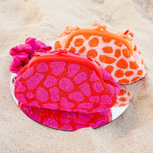 Load image into Gallery viewer, ARNOLDI Jean Hand-beaded Clutch, in Red & Pink
