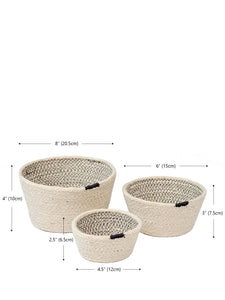 Amari Bowl - Black (Set of 3)