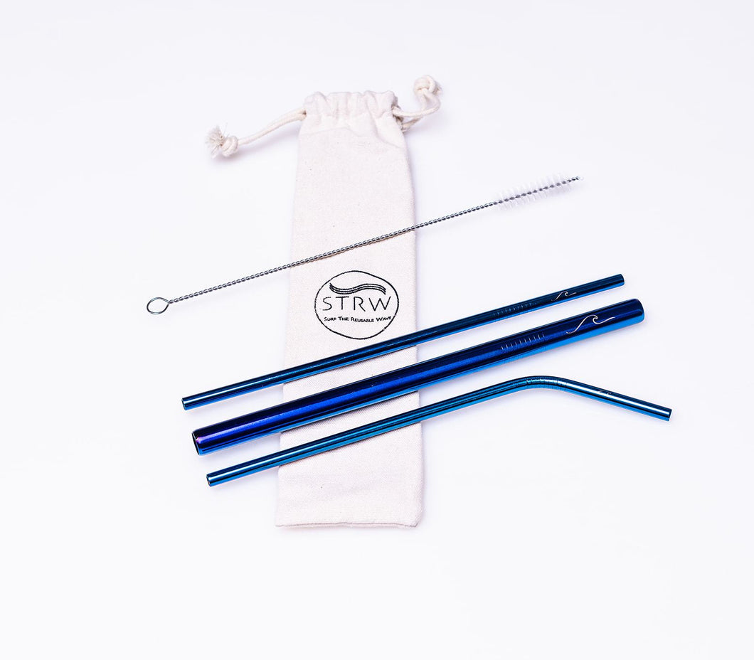 Steel Straw Variety 3-in-1 Pack